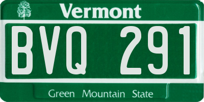 VT license plate BVQ291