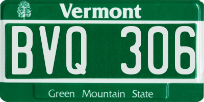 VT license plate BVQ306