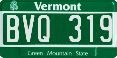 VT license plate BVQ319