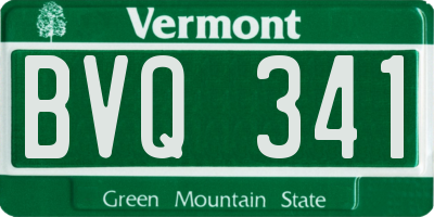 VT license plate BVQ341