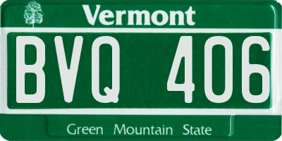 VT license plate BVQ406