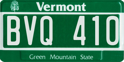 VT license plate BVQ410