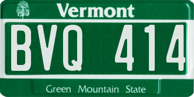 VT license plate BVQ414