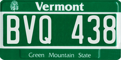VT license plate BVQ438