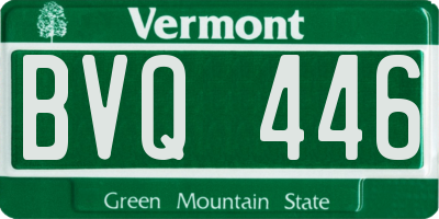 VT license plate BVQ446