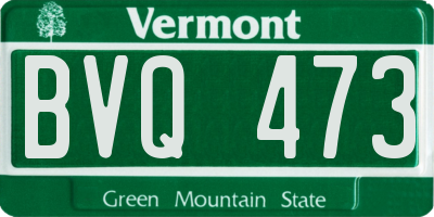 VT license plate BVQ473