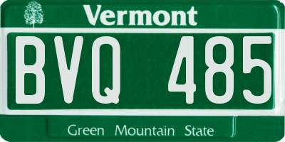 VT license plate BVQ485
