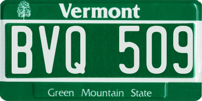 VT license plate BVQ509