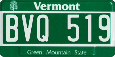 VT license plate BVQ519