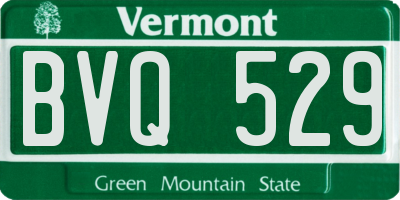 VT license plate BVQ529