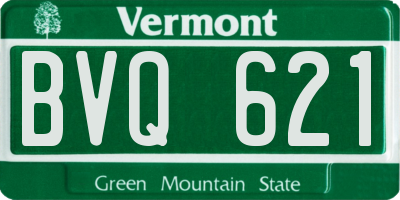 VT license plate BVQ621
