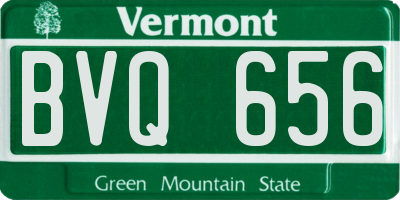 VT license plate BVQ656