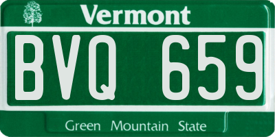 VT license plate BVQ659