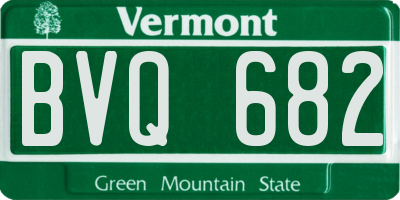 VT license plate BVQ682