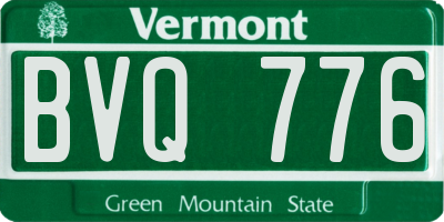 VT license plate BVQ776