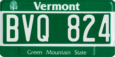 VT license plate BVQ824
