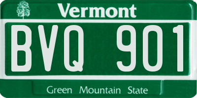 VT license plate BVQ901