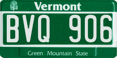 VT license plate BVQ906