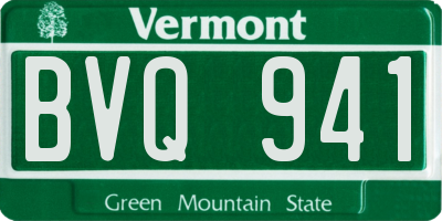 VT license plate BVQ941