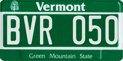 VT license plate BVR050