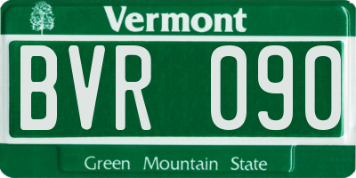 VT license plate BVR090
