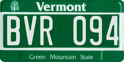 VT license plate BVR094