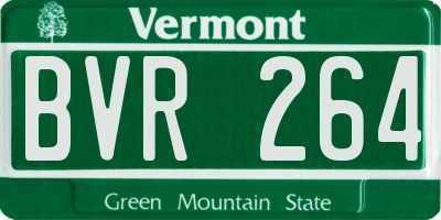 VT license plate BVR264