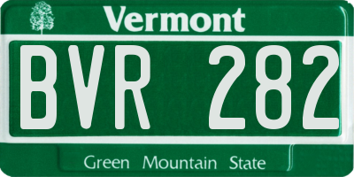 VT license plate BVR282
