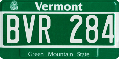 VT license plate BVR284