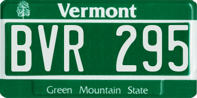 VT license plate BVR295