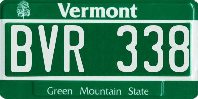 VT license plate BVR338