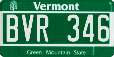VT license plate BVR346