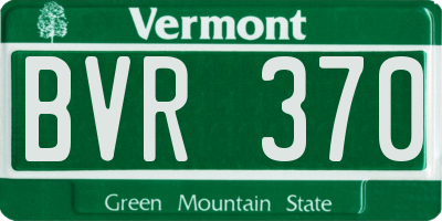 VT license plate BVR370