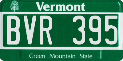 VT license plate BVR395