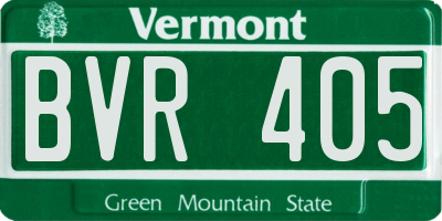 VT license plate BVR405