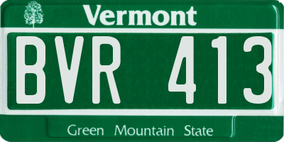 VT license plate BVR413
