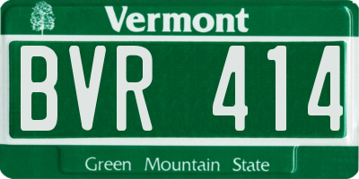 VT license plate BVR414
