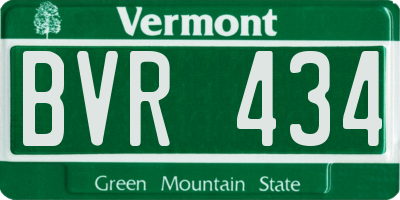 VT license plate BVR434