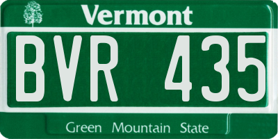 VT license plate BVR435