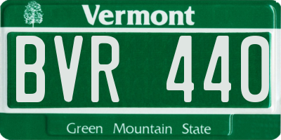 VT license plate BVR440