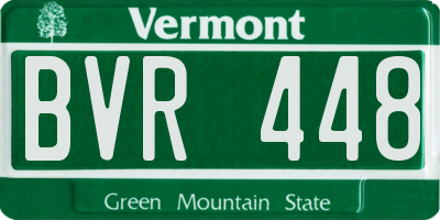VT license plate BVR448