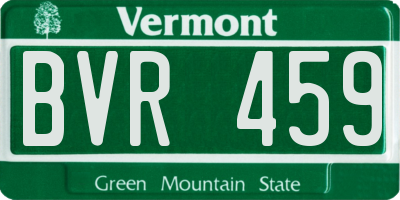 VT license plate BVR459
