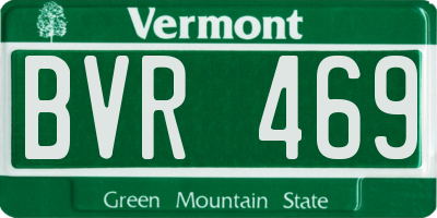 VT license plate BVR469