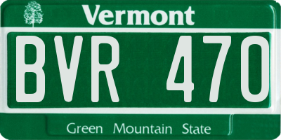 VT license plate BVR470