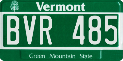 VT license plate BVR485