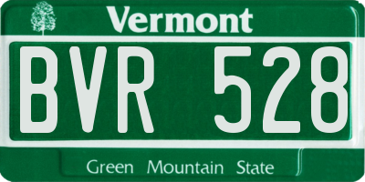 VT license plate BVR528