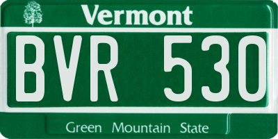 VT license plate BVR530
