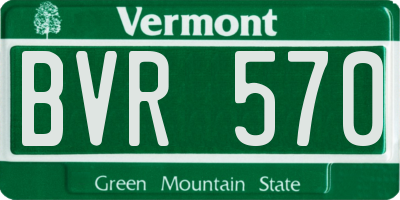 VT license plate BVR570