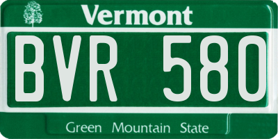 VT license plate BVR580