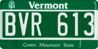 VT license plate BVR613